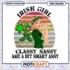 Irish Girl Classy Sassy Smart Assy PNG Design Download