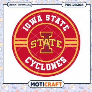 Iowa State Cyclones Logo PNG Instant Download Design