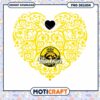 Iowa Hawkeyes Heart Design PNG Instant Download Art