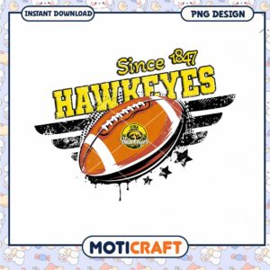 Iowa Hawkeyes Football Design Since 1847 PNG File