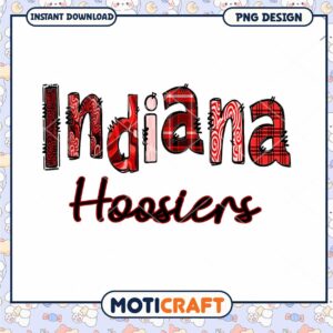 Indiana Hoosiers PNG Design for Instant Download Art