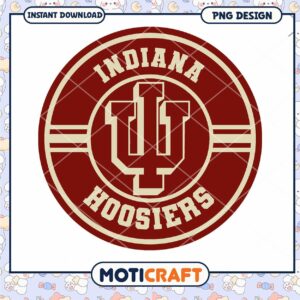 Indiana Hoosiers Logo PNG Design Instant Download File