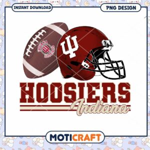 Indiana Hoosiers Football PNG Design for Fans and Decor
