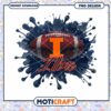 Illinois Football PNG Graphic Instant Download Design