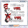 I Will Love My Utes Football PNG Design for Fans