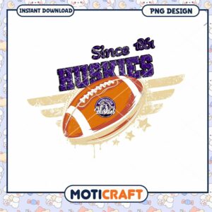 Huskies Football Design PNG Instant Download Art 1861