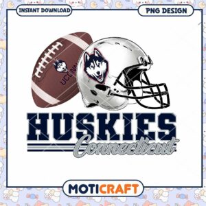 Huskies Connecticut Football PNG Instant Download Design