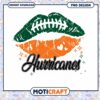 Hurricane Football Kiss Lips PNG Digital Download Design