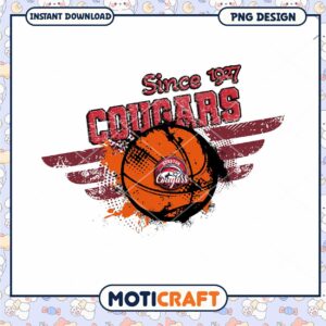 Houston Cougars Basketball Design Since 1927 PNG Art