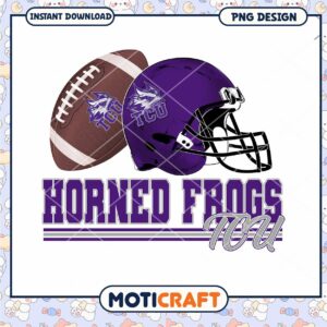 Horned Frogs TCU Football PNG Design for Download