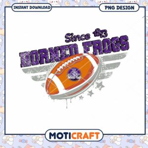 Horned Frogs Football Since 1873 PNG Design Download