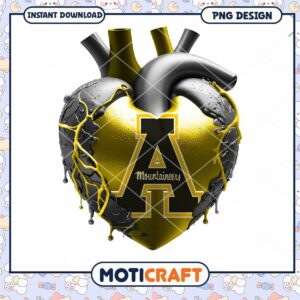Heart Design with Mountaineers Logo PNG Downloadable Art