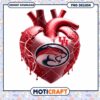 Heart Design with Houston Logo PNG Instant Download Art
