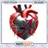 Heart Design with Alabama Logo Instant PNG Download
