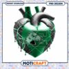 Heart Design PNG with Green Drips Instant Download Art