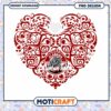 Heart Design PNG for Alabama Crimson Tide Fans