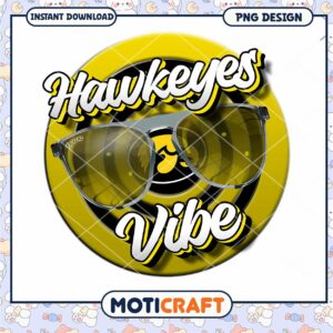 Hawkeyes Vibe Sunglasses PNG Instant Download Design