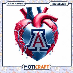 Heart and Logo Design PNG Download for Arizona Fans