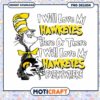 Hawkeyes Love Cat in Hat PNG Design Instant Download