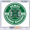 Hawaii Rainbow Warriors Logo PNG Instant Download Design