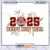 Happy New Year 2025 Indiana Hoosiers PNG Design Download