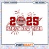 Happy New Year 2025 Ball State Cardinals PNG Design