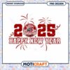 Happy New Year 2025 Alabama Crimson Tide PNG Design