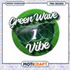 Green Wave Vibe Sunglasses PNG Instant Download Design