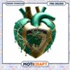 Green Heart Design with Logo PNG Instant Download Art