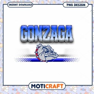 Gonzaga Bulldogs PNG Design for Instant Download Graphic