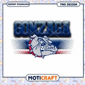 Gonzaga Bulldogs PNG Design Instant Download Graphic