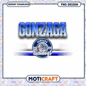 Gonzaga Bulldogs Logo Design Instant Download PNG Art