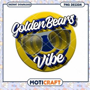 Golden Bears Vibe Sunglasses PNG Design Download