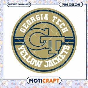 Georgia Tech Yellow Jackets PNG Digital Download Design