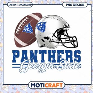 Georgia State Panthers Football PNG Instant Download Design