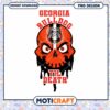 Georgia Bulldog Skull Art PNG Instant Download Design
