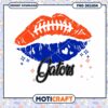 Gators Football Kiss Lip Design PNG Instant Download