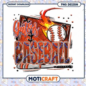 Gators Baseball PNG Design Instant Download File