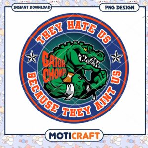 Gator Chomp Sports Design Instant Download PNG File