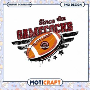 Gamecocks Football Design Since 1801 PNG Instant Download