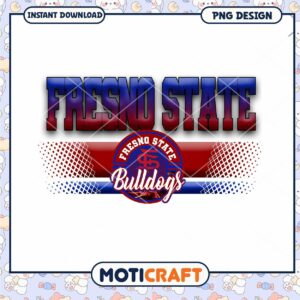 Fresno State Bulldogs PNG Design Instant Download File