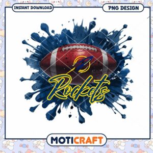 Football Rockets PNG Design for Instant Download Art