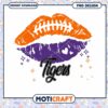 Football Lips Tigers PNG Digital Download Design Art