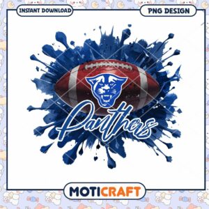 Football Panthers PNG Design Instant Download Art