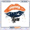 Football Kiss Lips Design for Tigers Fans PNG Download