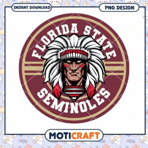Florida State Seminoles PNG Design Instant Download Art