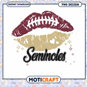 Florida State Seminoles Kiss Lip PNG Graphic Design