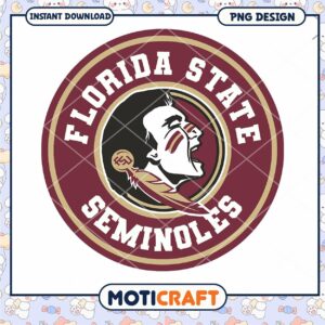 Florida State Seminoles Logo PNG Instant Download Design