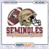 Florida State Seminoles Football Helmet and Ball PNG Design