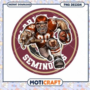 Florida State Seminoles Football PNG Download Design
